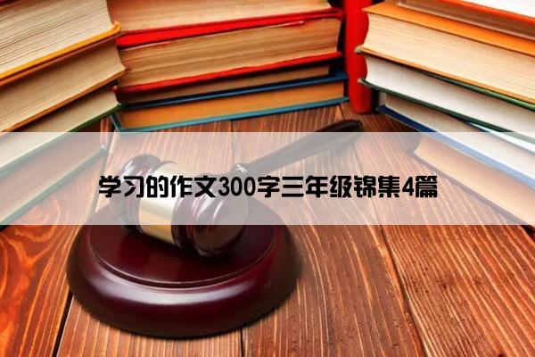 学习的作文300字三年级锦集4篇