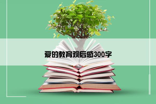 爱的教育观后感300字