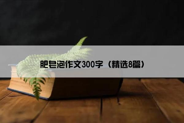 肥皂泡作文300字（精选8篇）